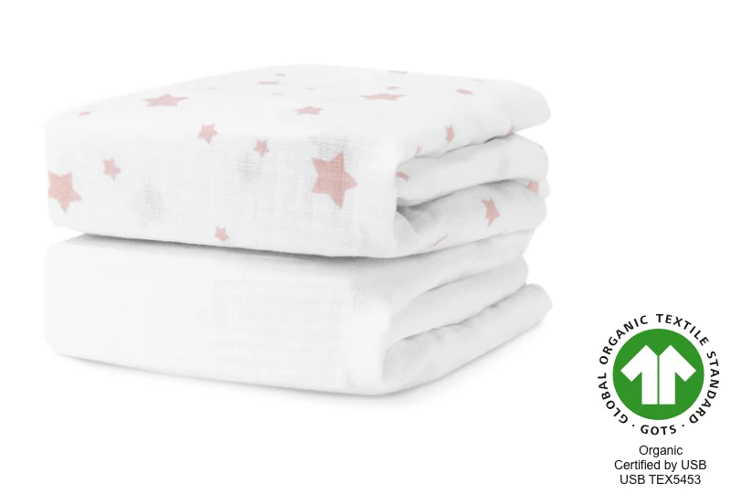 Breathable Organic Fitted Mini Crib Sheets - Image 35