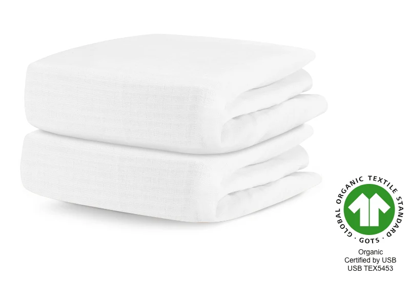 Breathable Organic Fitted Mini Crib Sheets - Image 39