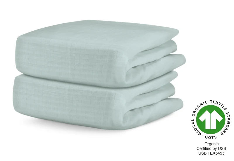 Breathable Organic Fitted Mini Crib Sheets - Image 45
