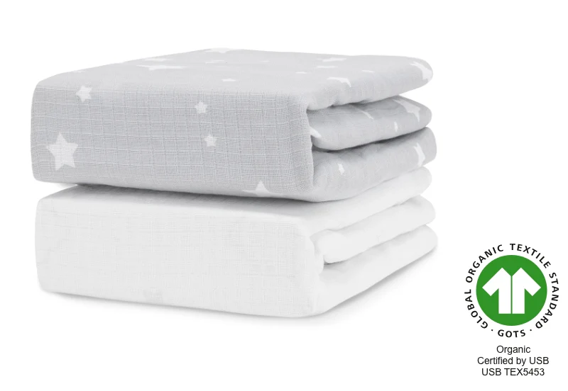 Breathable Organic Fitted Mini Crib Sheets - Image 46