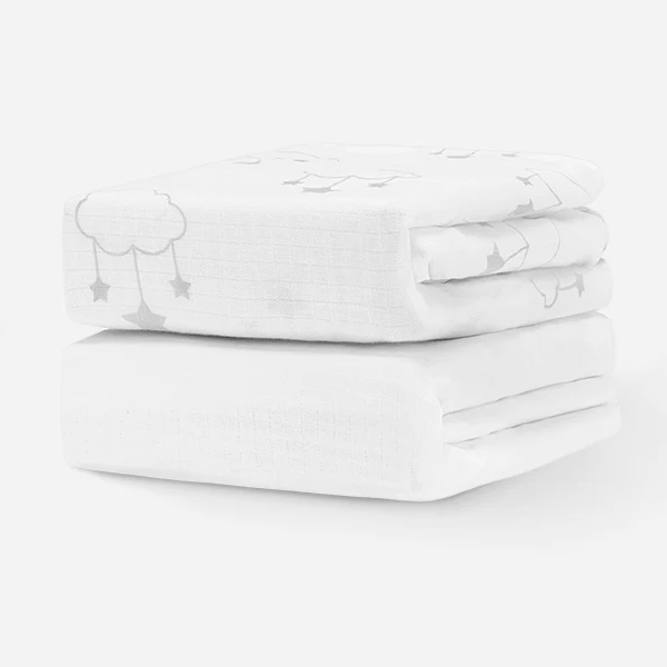 Breathable Organic Fitted Mini Crib Sheets - Image 6